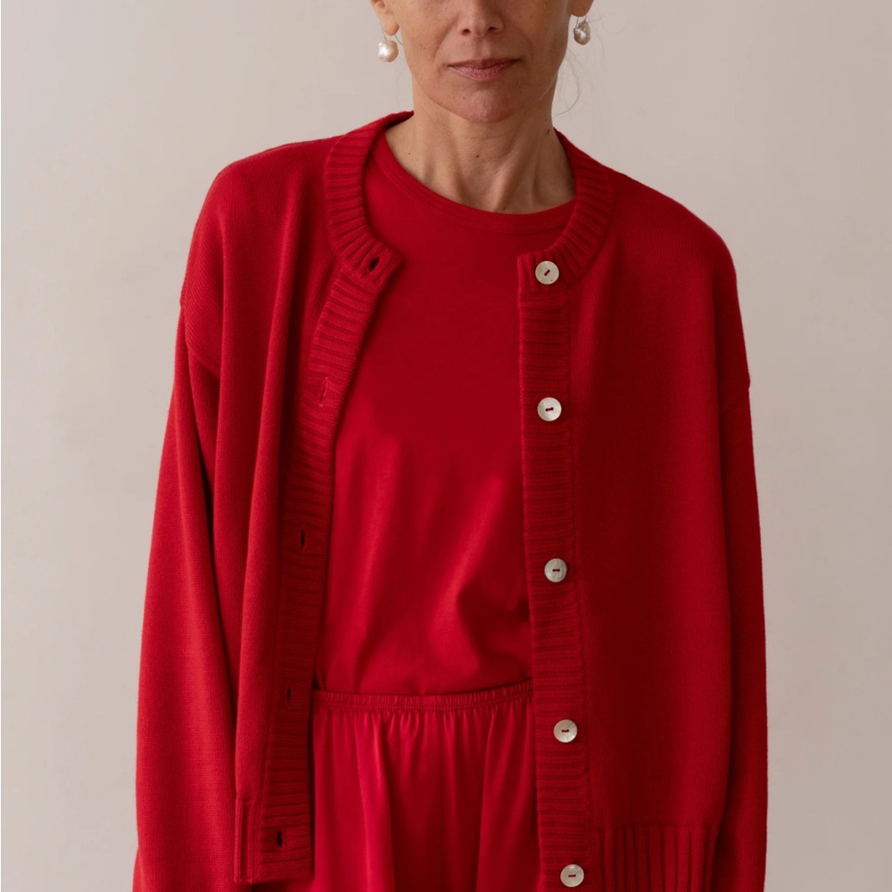 DONNI Cotton Knit Cardigan